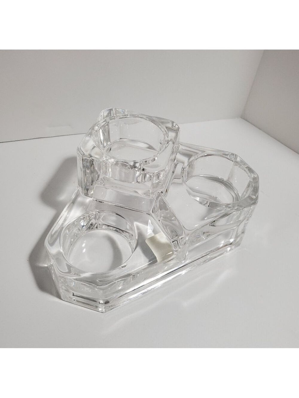 New Partylite P7965 Mini Crystal Castle 3 tier tealight candle holder
